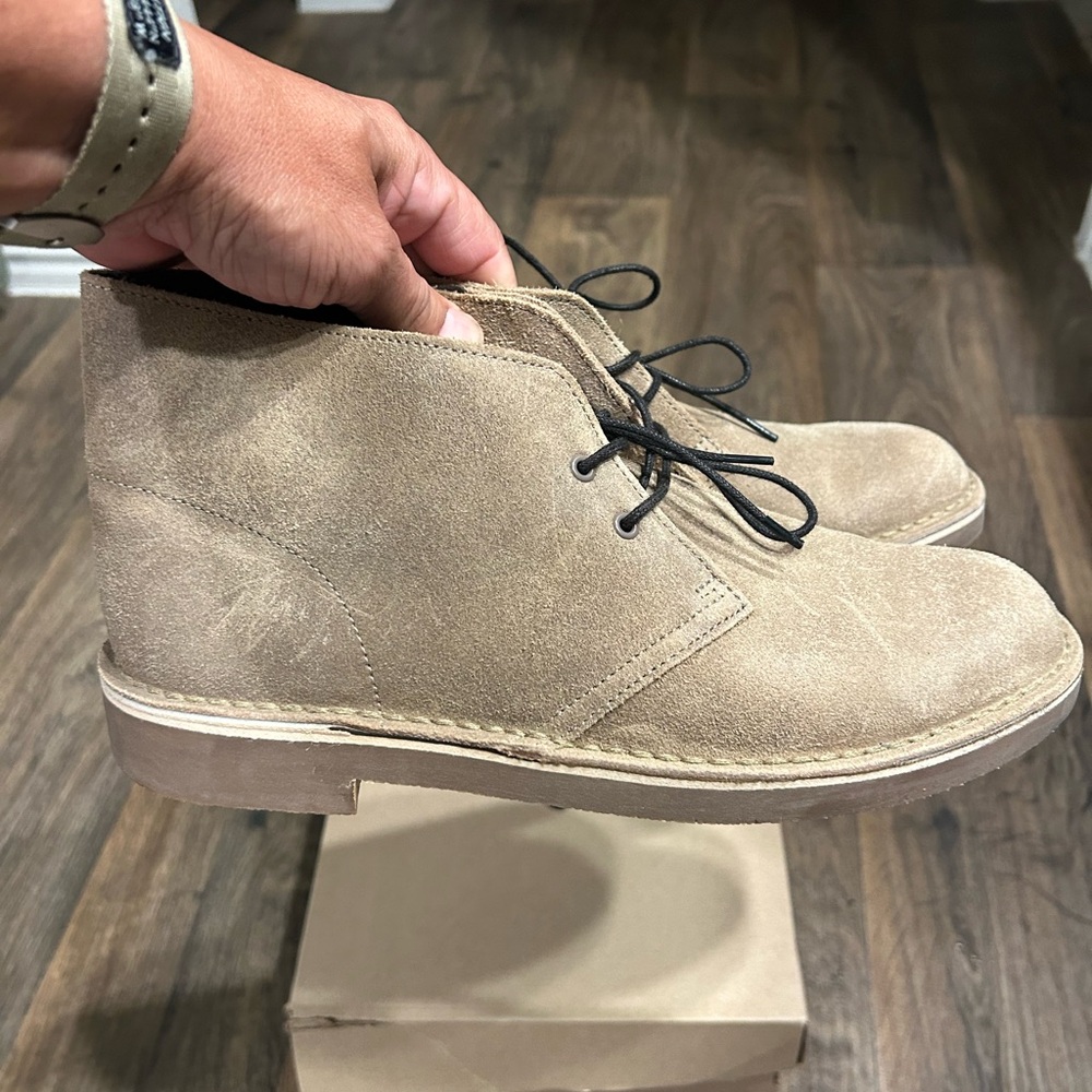 Clarks Men's Bushacre 2 Taupe Distressed - Picture 3 of 6